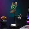 3-in-1 pikendatav alus mophie MagSafe sisetingimustes USB laadija nutitelefon nutikell kõrvaklapid