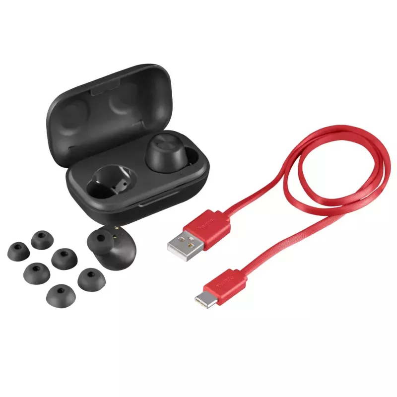 Hama Passion Chop Peakomplekt True Wireless Stereo (TWS) Kõrvasisesed Kõned/Muusika USB USB-C Bluetooth Must, Hall
