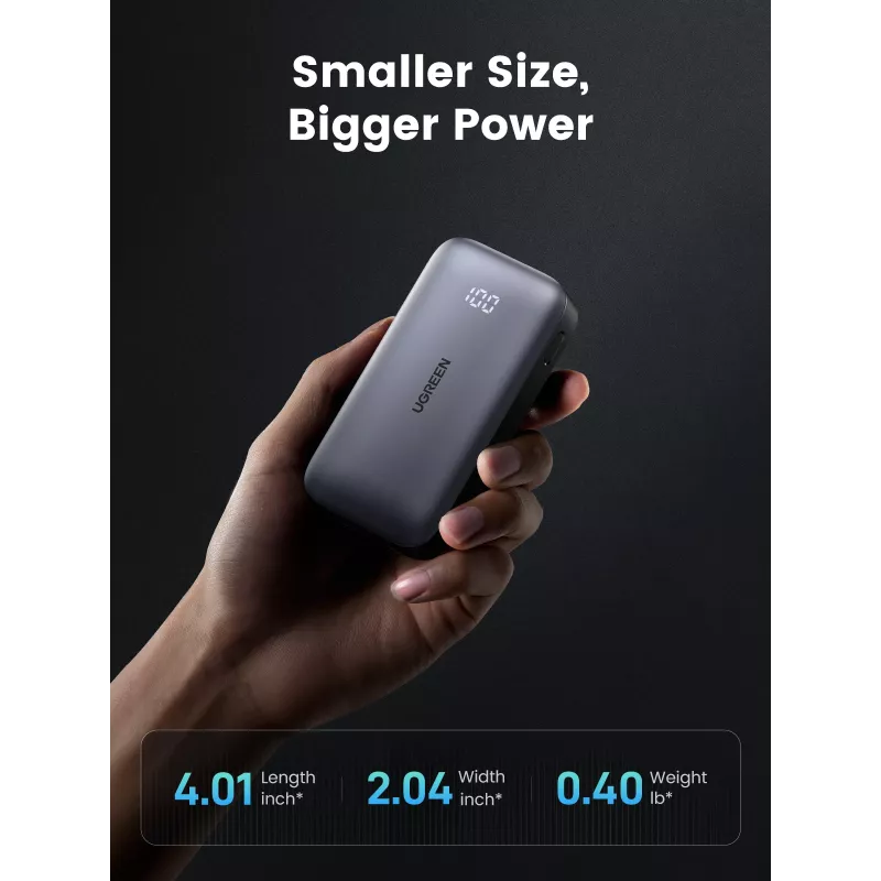 Kaasaskantav akupank Ugreen 10000mAh Mini Kiirlaadimine 30W