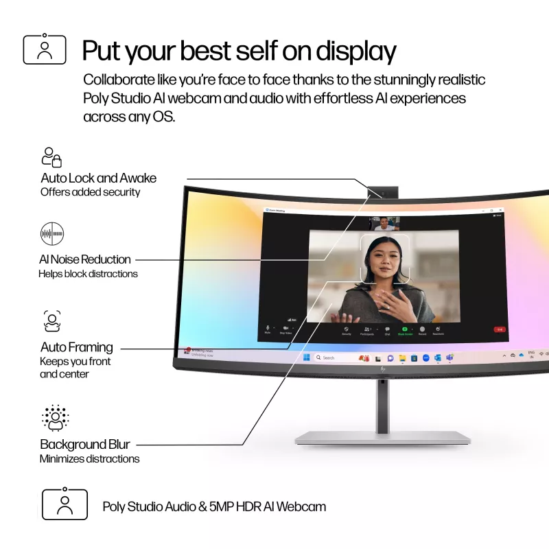 HP Series 7 Pro 34-tolline WQHD konverentsimonitor - 734pm