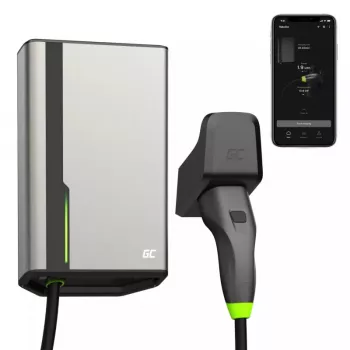 Elektriauto laadimisjaam roheline Cell EVGC021A2275 22000W seinale paigaldatav Hall Alumiinium