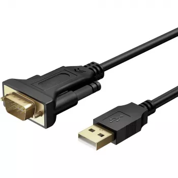 Jadakaabel Techly IDATA-USB2-SER-1 Must 1,5 m USB Type-A DB-9