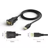 Jadakaabel Techly IDATA-USB2-SER-1 Must 1,5 m USB Type-A DB-9
