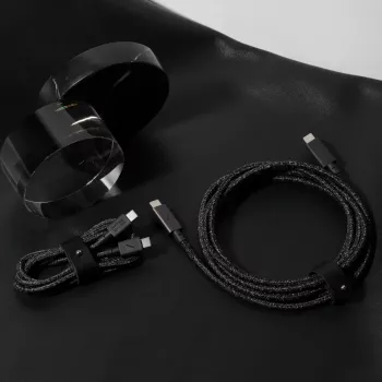 native union Belt kaabel USB-C–USB-C kaabel 1,2 m Must