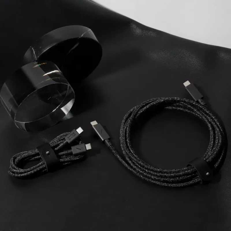 native union Belt kaabel USB-C–USB-C kaabel 1,2 m Must