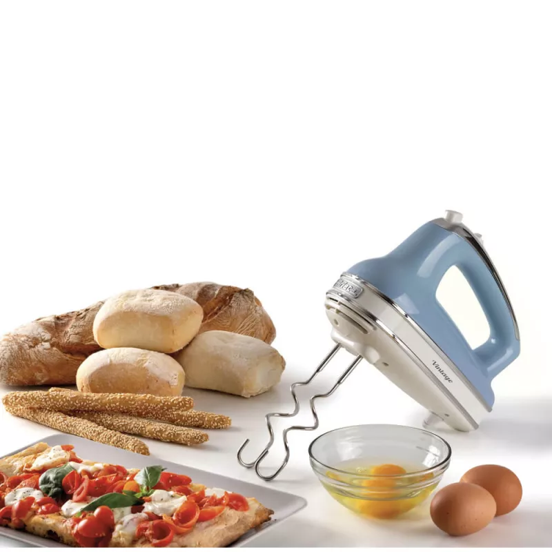Ariete 1548 Mixer Vintage, 450 W, 5 kiirust, Turbofunktsioon, 2 visplit, Taevasinine