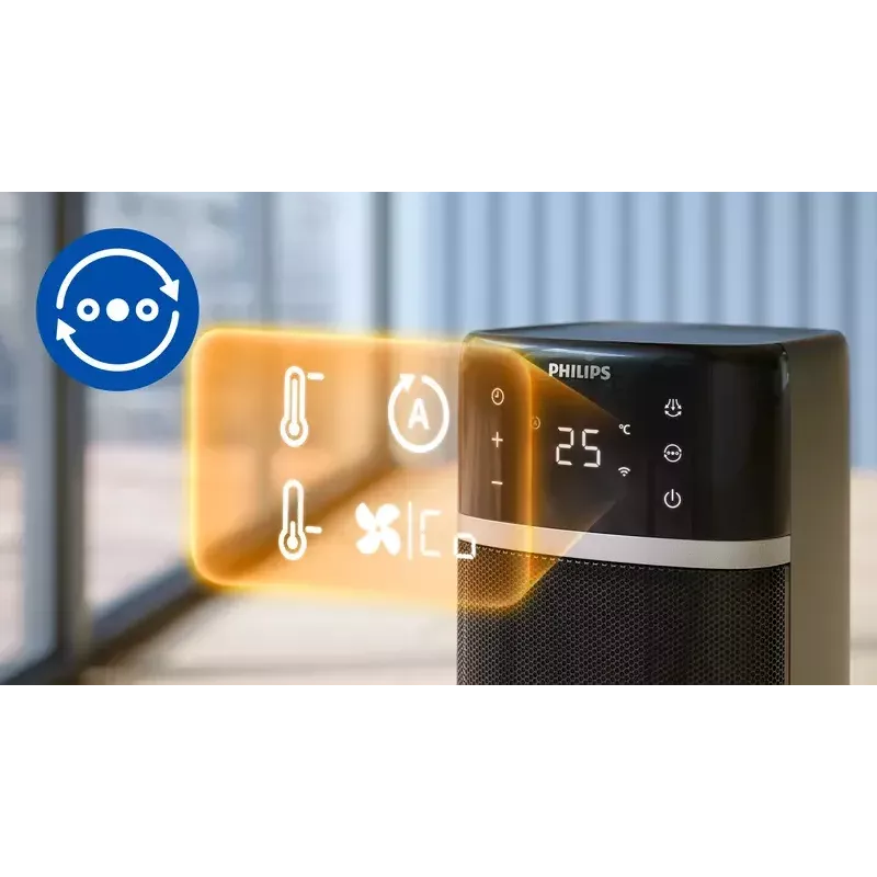 Elektriline ventilaatorküttekeha Philips 5000 seeria Smart Tower keraamiline küttekeha