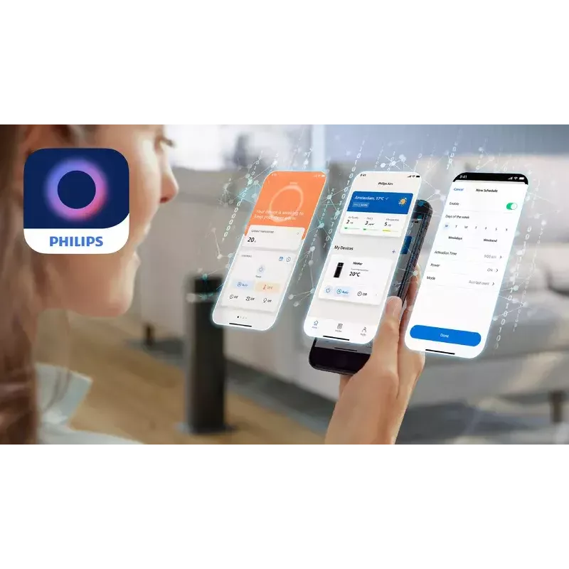 Elektriline ventilaatorküttekeha Philips 5000 seeria Smart Tower keraamiline küttekeha