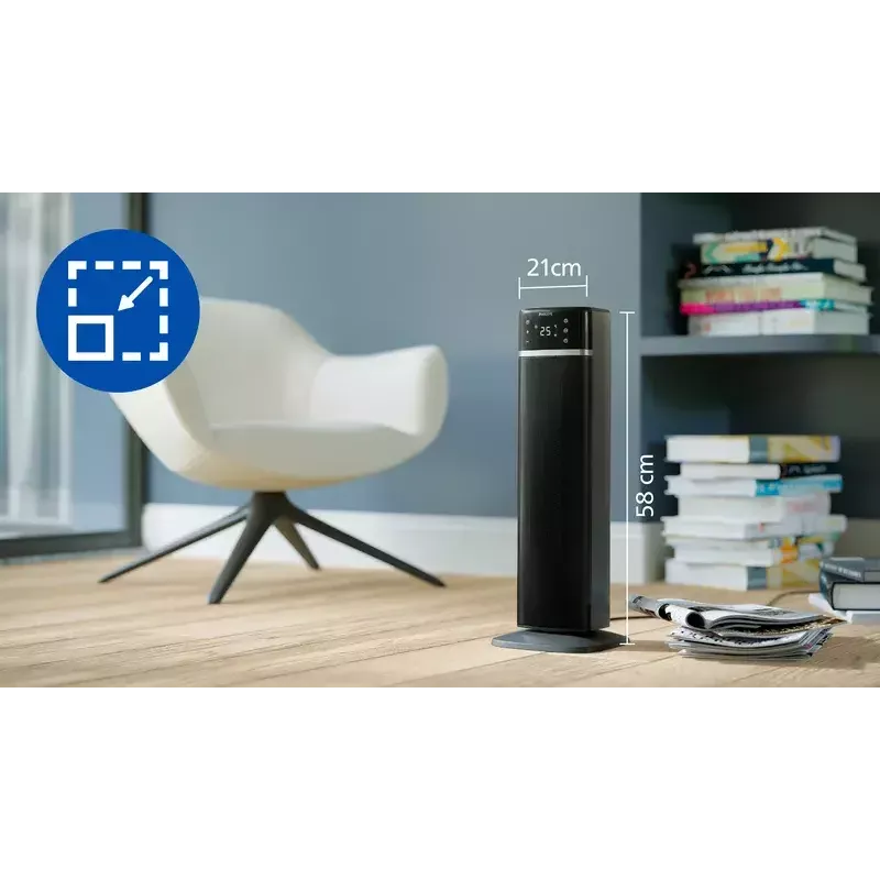 Elektriline ventilaatorküttekeha Philips 5000 seeria Smart Tower keraamiline küttekeha