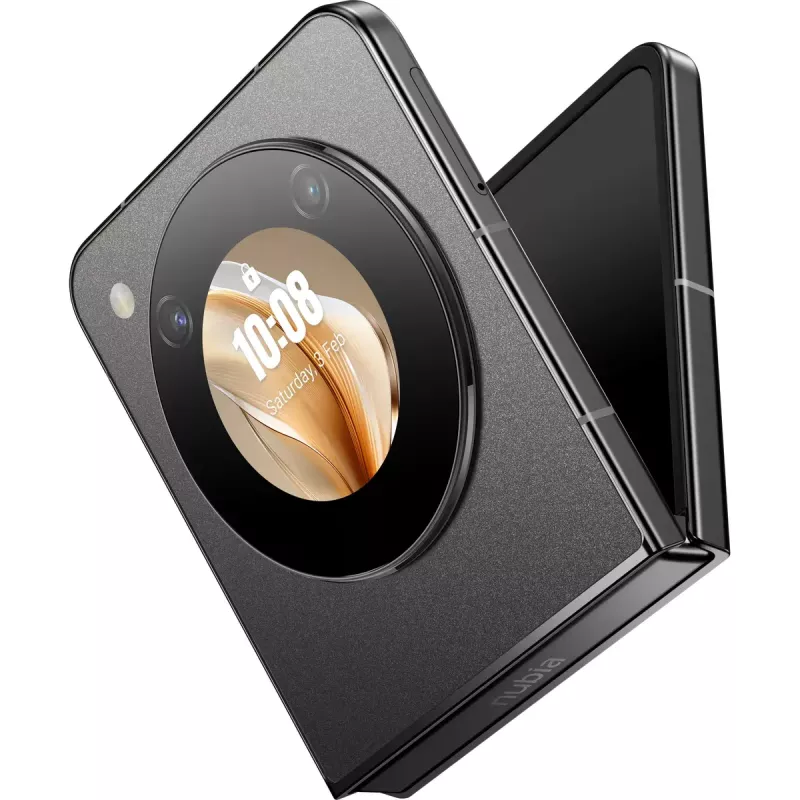 Nutitelefon Nubia Flip 5G 6,9 tolli 8 GB 256 GB Must