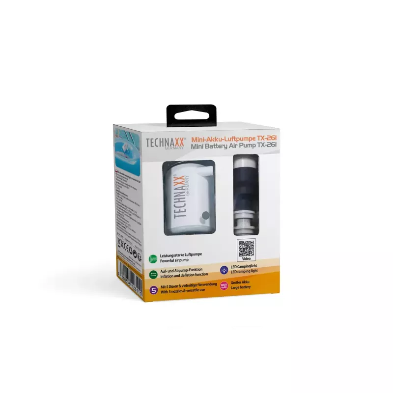 Elektriline õhupump Technaxx TX-261 180 l/min Aku 1360 mAh
