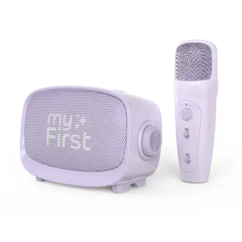 Laste kaasaskantav kõlar MYFIRST myFirst Voice 2 — lilla, kompaktne laetav heliseade lastele