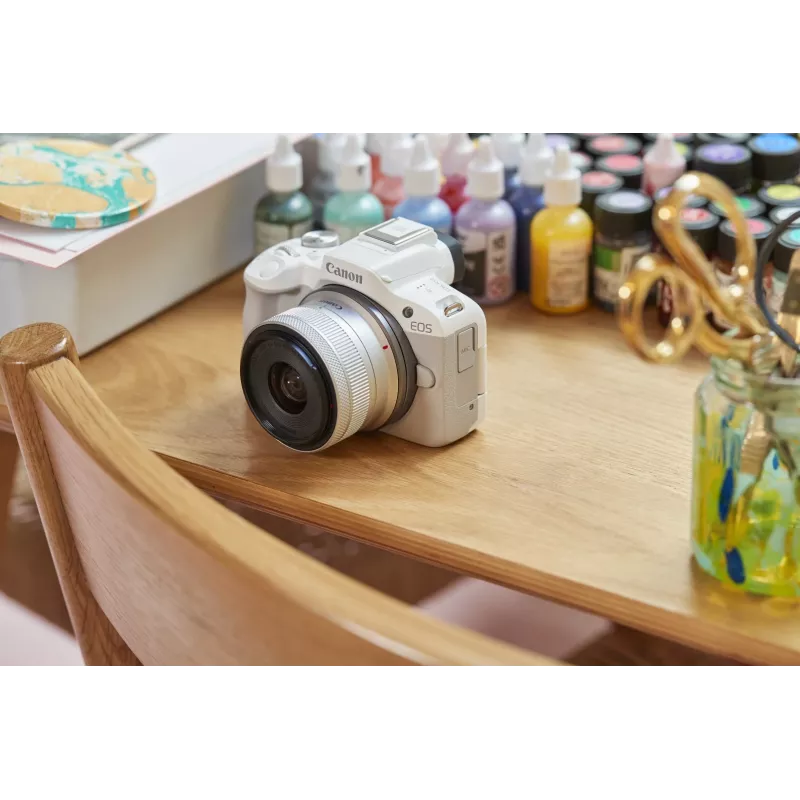 MILC-kaamera Canon EOS R50 Valge 24,2MP 4K Ultra HD