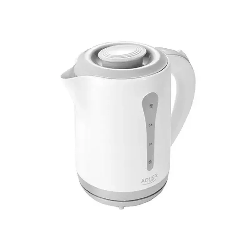 Elektriline veekeetja Adler AD 1244 — 2,5 L, 2200 W, valge, peidetud küttekehaga