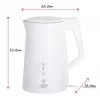 Adleri elektriline veekeetja 1,7 L 1850 W valge