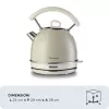 Ariete 2877 Veekeetja Vintage, 1,7L, Juhtmeta, Beež, 1.7 L, 2000 W, Beež, Veetaseme indikaator, Juhtmeta, Filtreerimine
