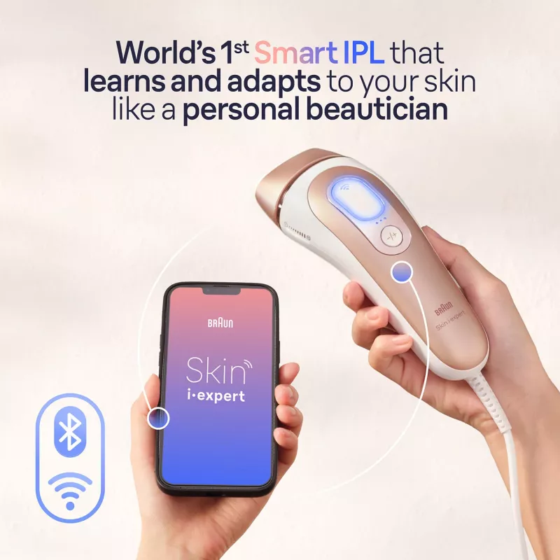 Braun Silk-Expert Pro IPL PL7253 Intensiivne impulssvalgus (IPL) Roosikuld, Valge
