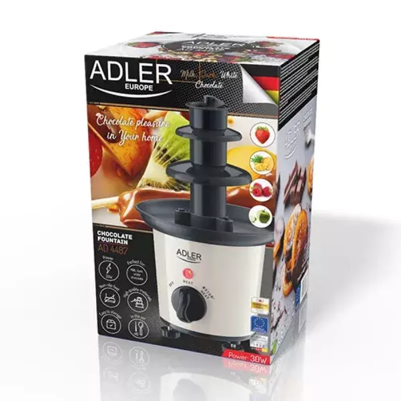 Šokolaadifontään Adler AD 4487 Must Pruun Valge 30 W