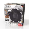 Elektriline keraamiline soojapuhur Adler AD 7742 — 1500/750 W, põrandal seisev, 220–240 V, must/hõbedane