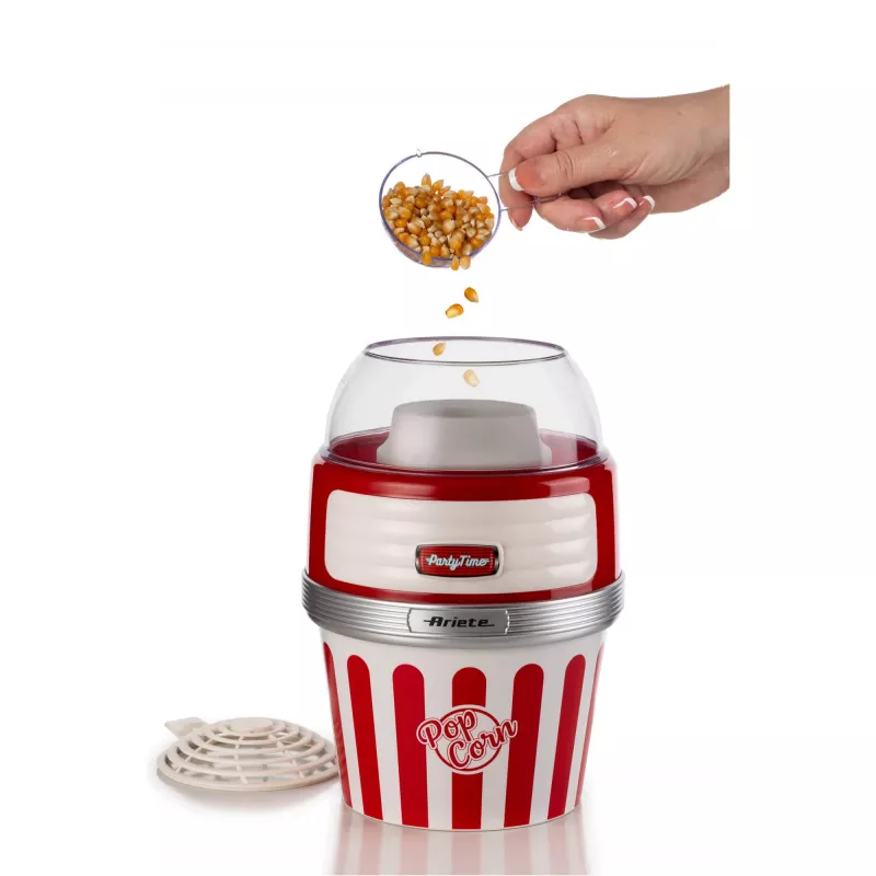 Popcorn Maker Ariete 2957/00 Red Transparent Valge
