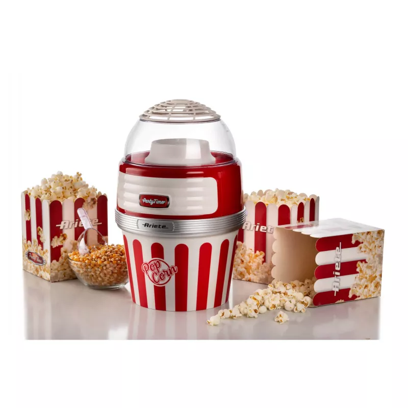 Popcorn Maker Ariete 2957/00 Red Transparent Valge