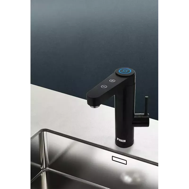 Läbivooluboiler NOVEEN IWH965 INOX Must 5,5 kW 220V, roostevaba teras, puutetundlik juhtimine, 2,5 l/min