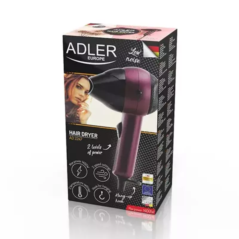 Föön Adler AD 2247 1400 W Violetne