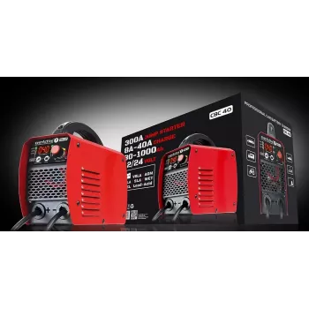 Autolaadija everActive CBC40 12V/24V, sõiduki akulaadija ühildub 12V ja 24V süsteemidega