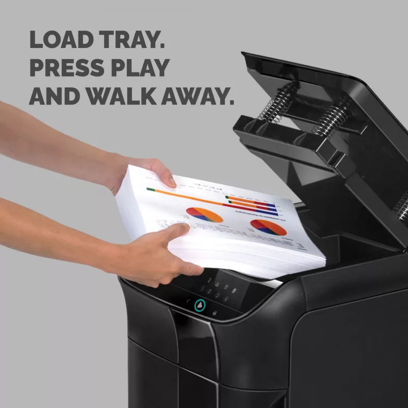 Fellowes AutoMax 600M paberipurustaja mikrohakkuriga purustamine 60 dB 23 cm Must