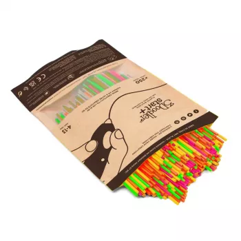 3DOODLER 3D-printimise filamentide komplekt Start+ 250 tk, 2,5 mm läbimõõt, kompostitavad fluorestseerivad värvid (neoonpunane, oranž, roheline, kollane, roosa)