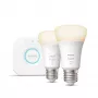 Philips Hue Valge komplekt: 2 E27 nutipirni (1100), Nutivalgustuse komplekt, Bluetooth/Zigbee, Valge, LED, E27, A60