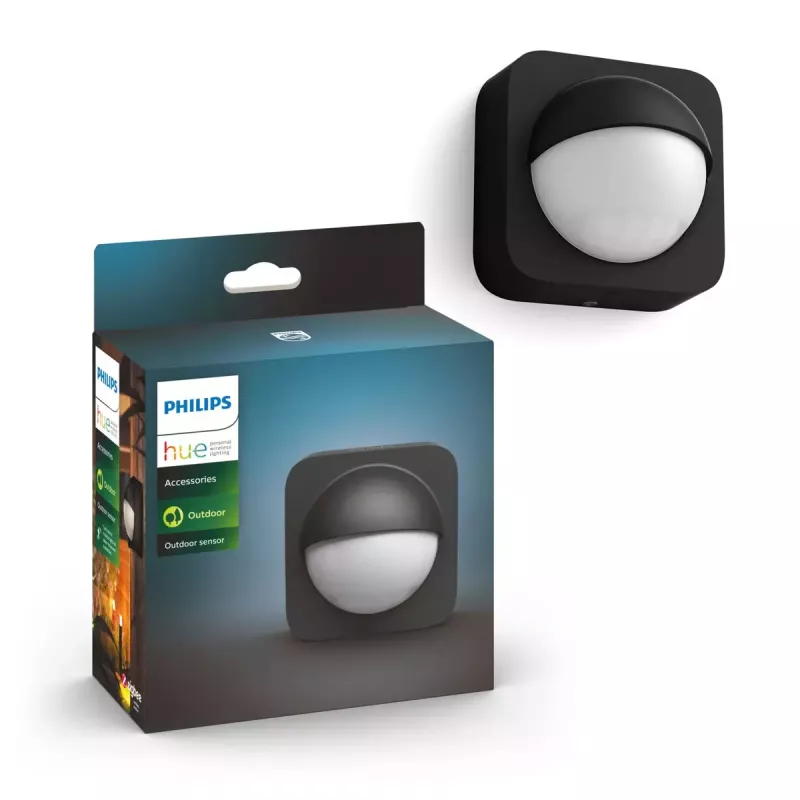 Nutivalgusti|PHILIPS|Hue liikumisandur välitingimustesse|Pirnide arv 1|Liikumisandur|ZigBee|Must|929003067401