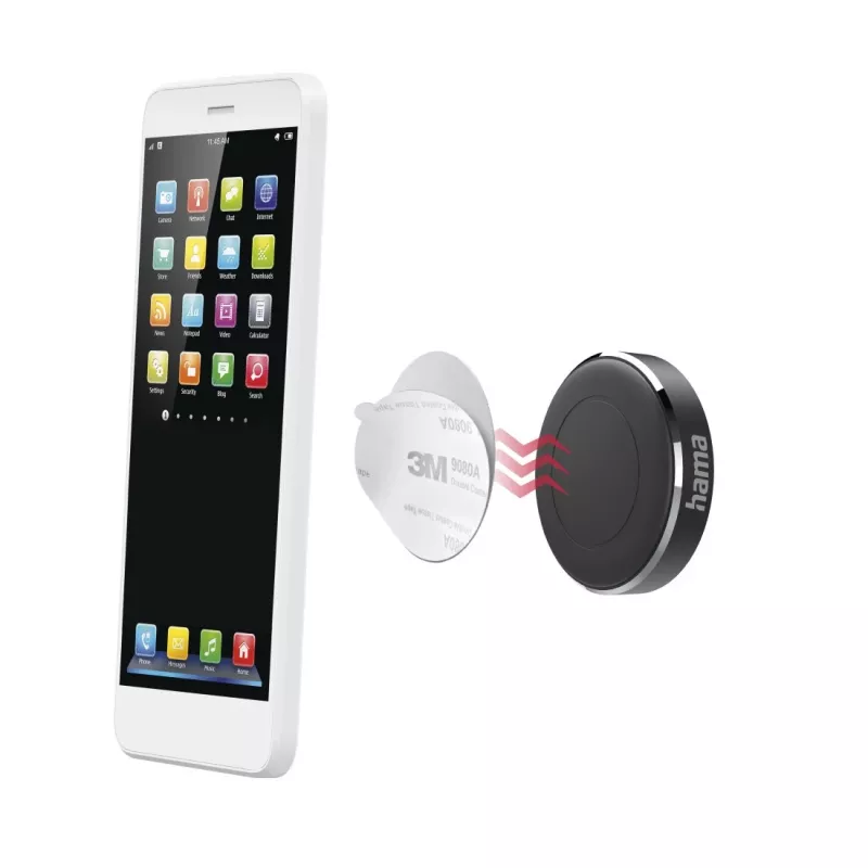 Passiivne hoidik Hama Magnet 00201518 Must Mobiiltelefon Nutitelefon