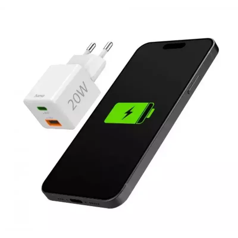 Hama 00201991 mobiilseadme laadija Peakomplekt, akupank, nutitelefon, tahvelarvuti Valge Vahelduvvool Kiirlaadimine Sisetingimustes