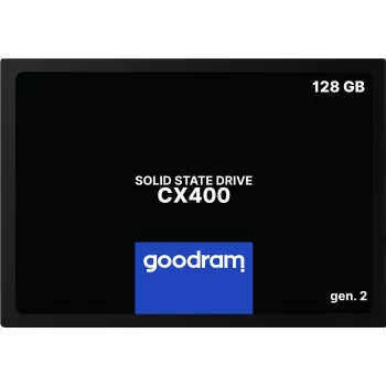 2.5-tolline SATA III SSD GOODRAM SSDPR-CX400-128-G2 — 128 GB, 550/460 MB/s, 3D TLC NAND
