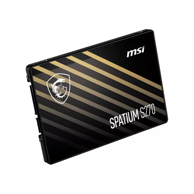 2,5-tolline SATA III SSD MSI SPATIUM S270 960 GB — 500 MB/s lugemine, 450 MB/s kirjutamine, 3D NAND