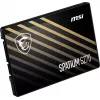 2.5-tolline SATA III SSD MSI SPATIUM S270 480GB — 3D NAND, kirjutuskiirus 450 MB/s, MTBF 2 M h