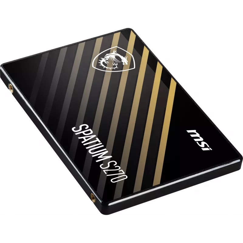 2.5-tolline SATA III SSD MSI SPATIUM S270 480GB — 3D NAND, kirjutuskiirus 450 MB/s, MTBF 2 M h