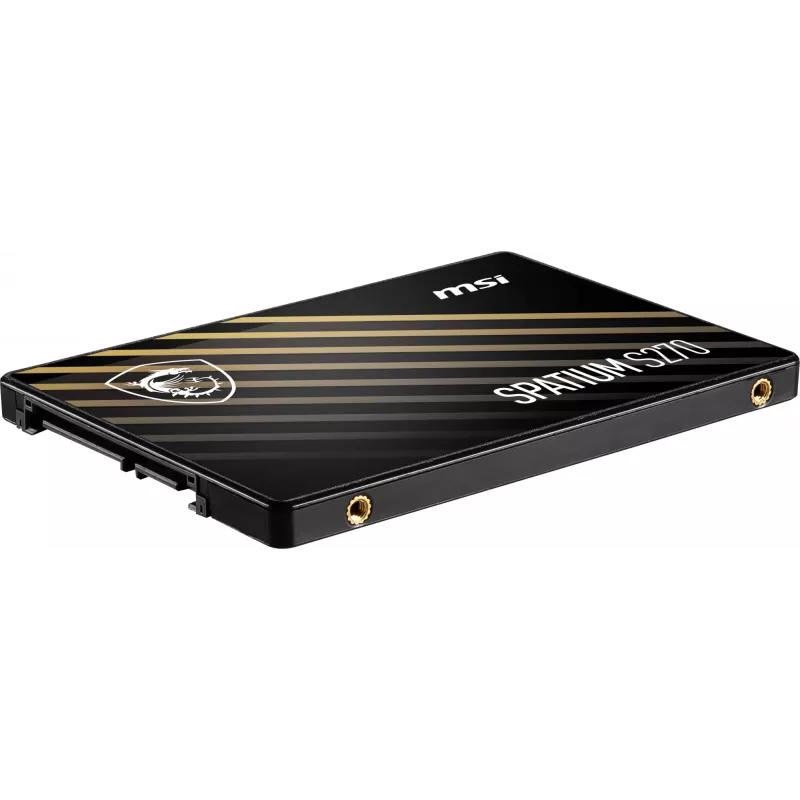 2.5-tolline SATA III SSD MSI SPATIUM S270 480GB — 3D NAND, kirjutuskiirus 450 MB/s, MTBF 2 M h