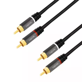 Audio kaabel LogiLink CA1206 3m 2xRCA Must