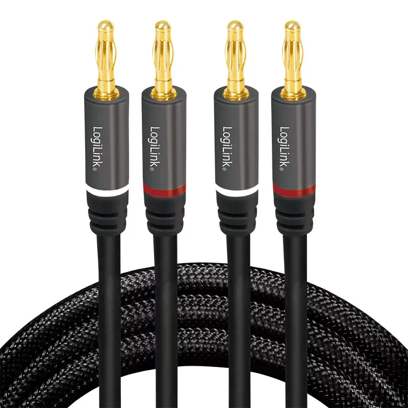 Audio kaabel LogiLink CA1211 5m 2x Banana Must