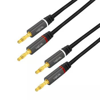 Audio kaabel LogiLink CA1211 5m 2x Banana Must
