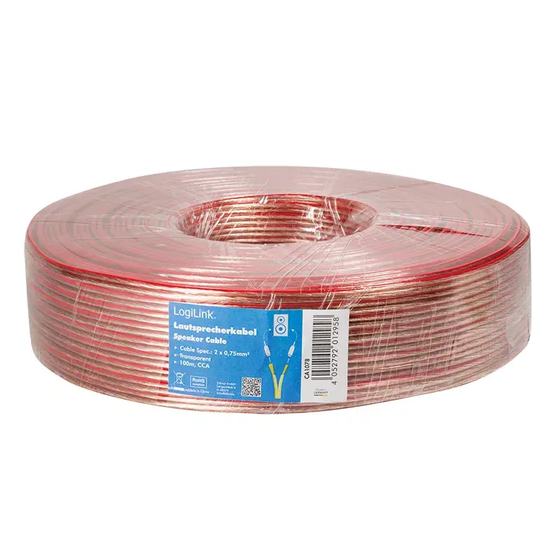 Audio kaabel LogiLink CA1078 100m Transparent