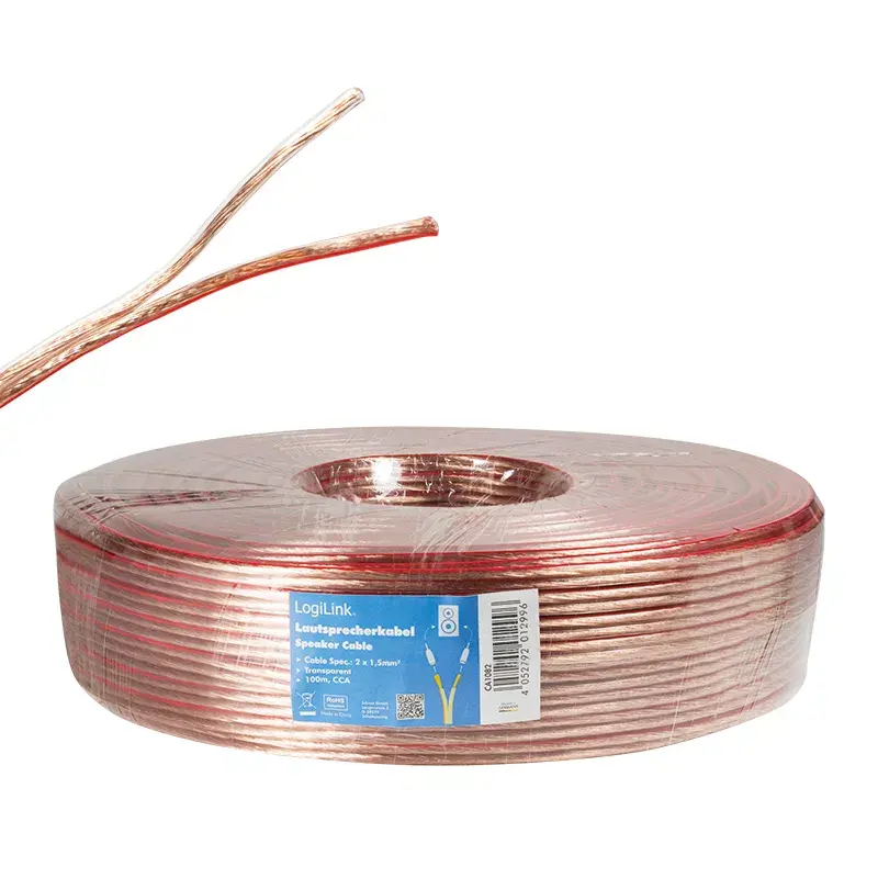 Audio kaabel LogiLink CA1082 100 m Transparent