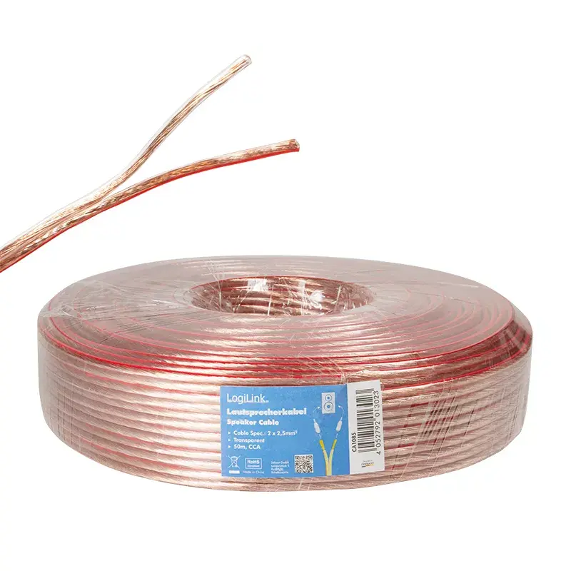 Audio kaabel LogiLink CA1085 50m Transparent