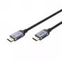 DisplayPort-kaabel Unitek C1626GY01-2M, DisplayPort 2.1 isane–isane, 2 m, 80 Gbit/s, 16K@60Hz, 4K@240Hz, HDR, HDCP 2.2