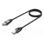 Võrgukaabel UNITEK C18149AGY03-2M RJ-45 Cat8 2m Must