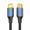 HDMI-kaabel Vention 2.1 8K 2 m, puuvillase punutud kestaga, 48 Gbit/s, 120 Hz, HDMI tüüp A isane–isane, sinine