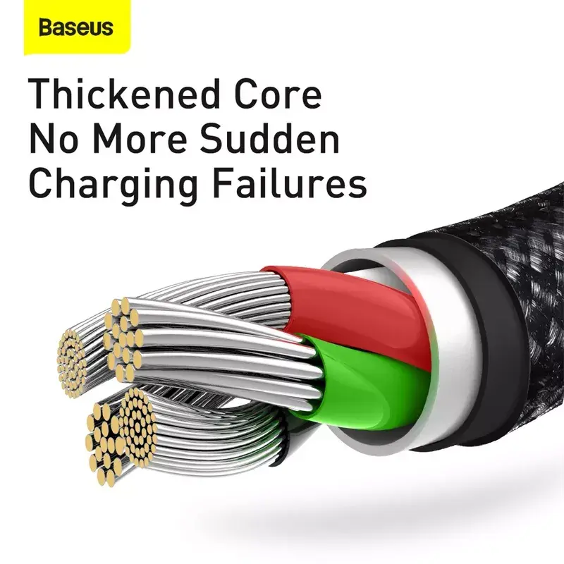 3-in-1 USB-kaabel Baseus Tungsten Gold CAMLTWJ-01