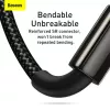 3-in-1 USB-kaabel Baseus Tungsten Gold CAMLTWJ-01